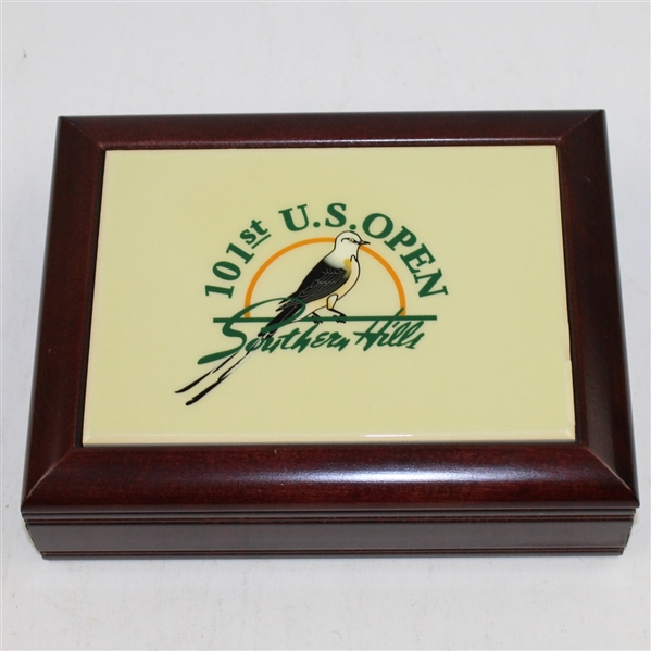 2001 US Open at Southern Hills Commemorative Wooden Music Box - Works