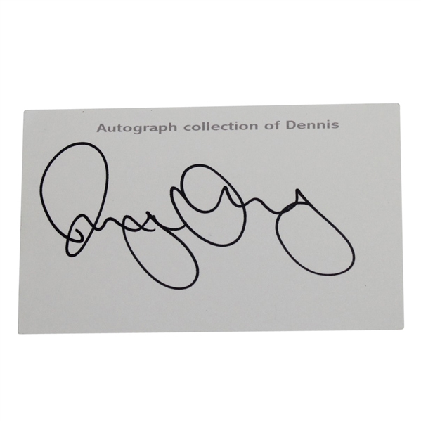 Rory McIlroy Full Cut Signature 3x5 JSA ALOA