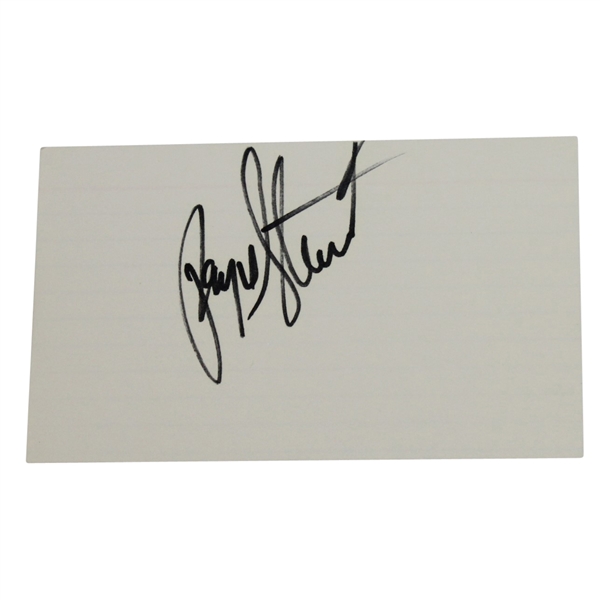 Payne Stewart Signed 3x5 Card JSA ALOA