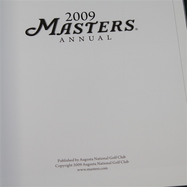 2009 Masters Annual - Angel Cabrera Winner