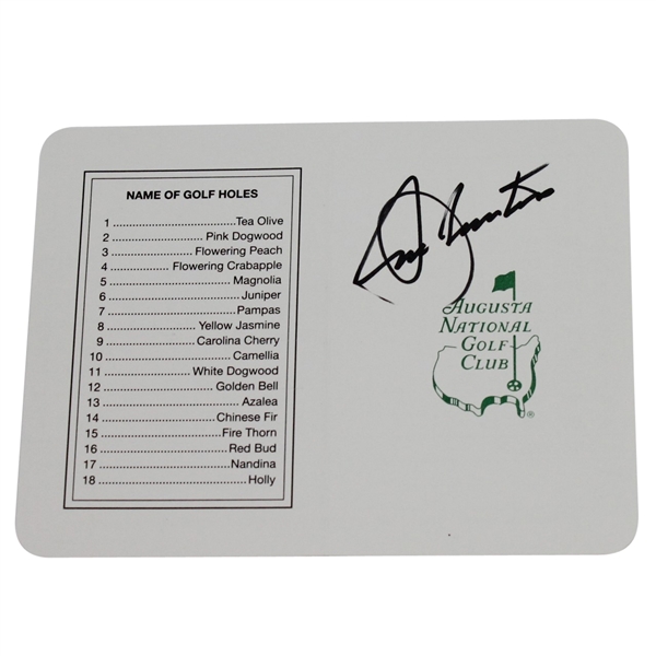Seve Ballesteros Signed Augusta National Scorecard PSA/DNA #G31288