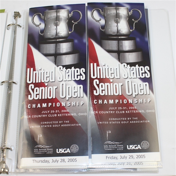 Miscellaneous Lot of US Senior Open Pairings Sheets and Guides - Multiple Years