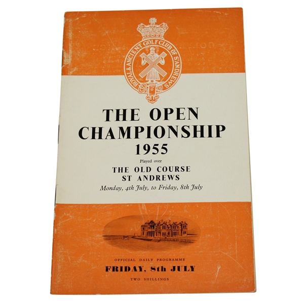 1955 Open Championship at St. Andrews Programme - Peter Thomson Winner