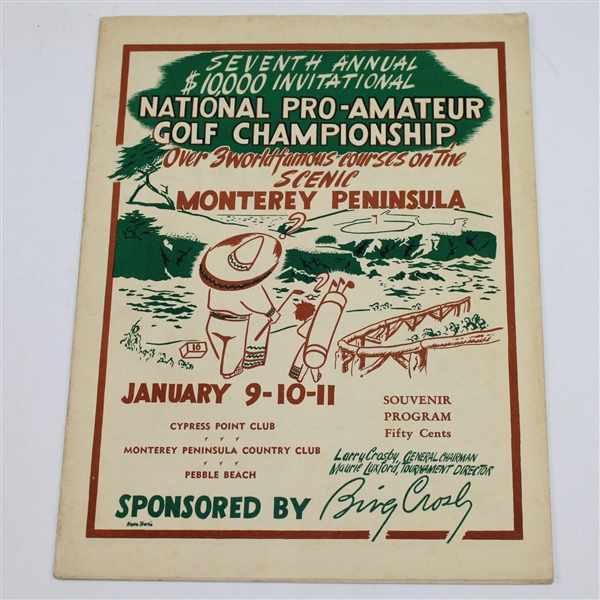 1948 National Pro-Amateur Championship Program - Lloyd Mangrum Winner
