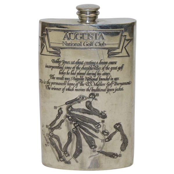 Augusta National Golf Club Pewter Flask - Made in England