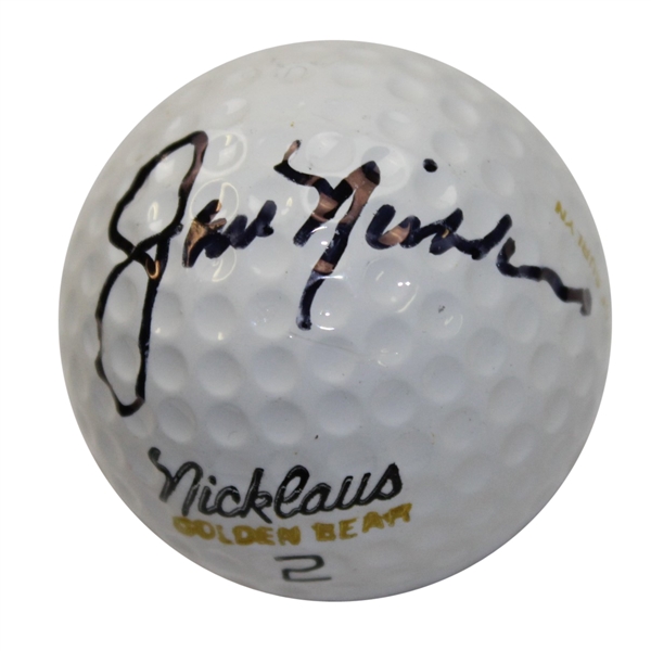 Jack Nicklaus Signed Golden Bear Logo Golf Ball JSA ALOA