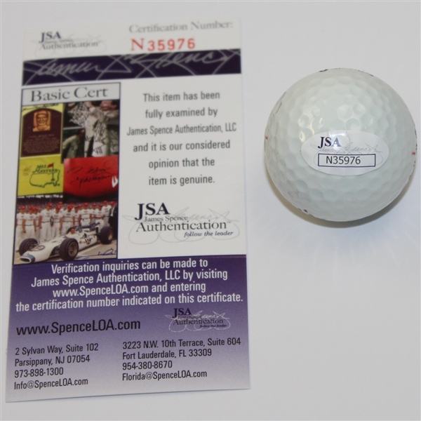 Gene Sarazen Signed Golf Ball JSA #N35976