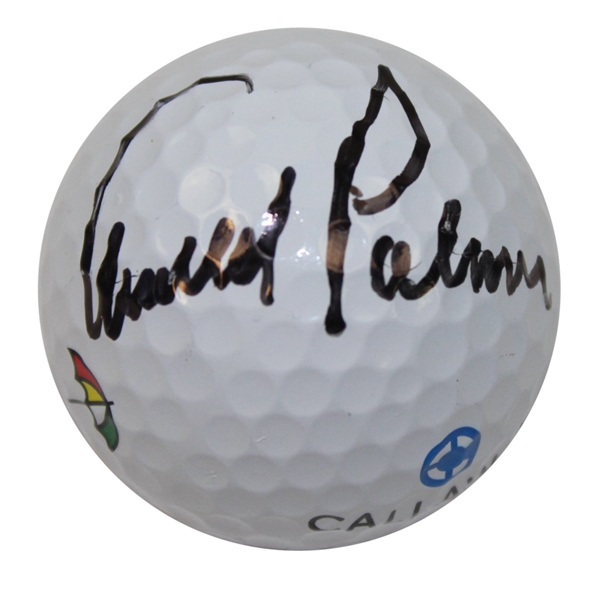 Arnold Palmer Signed Callaway Rule 35. Golf Ball w/Palmer Personal Umbrella Logo Stamp JSA ALOA