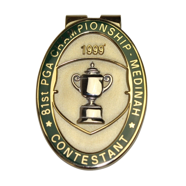 1999 PGA Championship at Medinah Contestant Badge - Steve Jones Collection