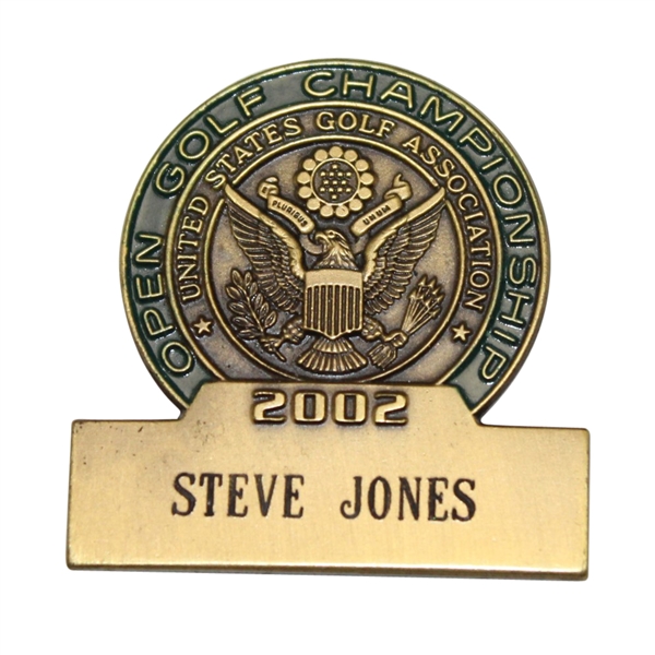 2002 US Open at Bethpage Contestant Badge - Steve Jones Collection