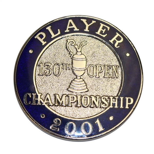 2001 Open Championship at Royal Lytham Contestant Badge - Steve Jones Collection