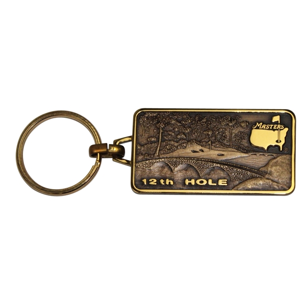 Masters Undated 12th Hole 'Golden Bell' Keychain Ring - Steve Jones Collection