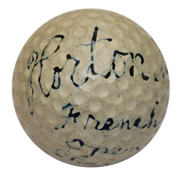 Horton Smith Signed In His PrimeGolf Ball Earliest Known-1934/36 Masters Champ-JSA  Z14303