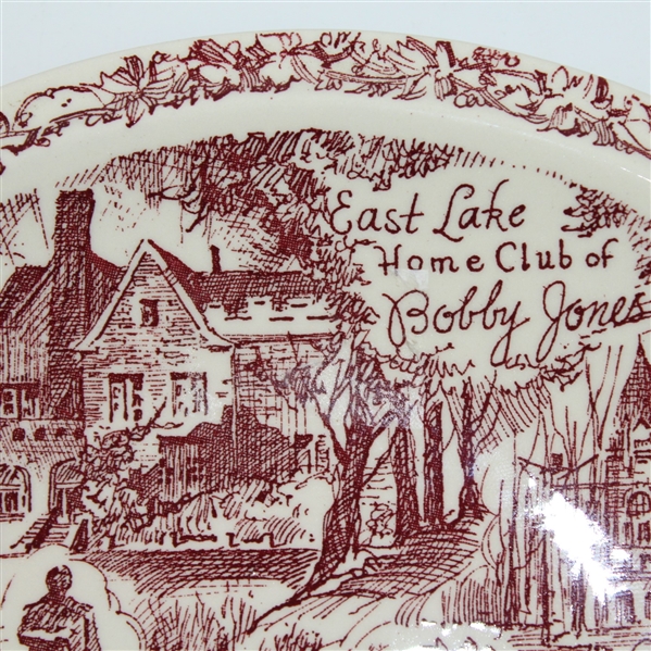Custom Made Vernon Kilns Plate for 'Mr. Robert Tyre Jones, Sr.'(Bobby's Namesake) - John Roth Collection