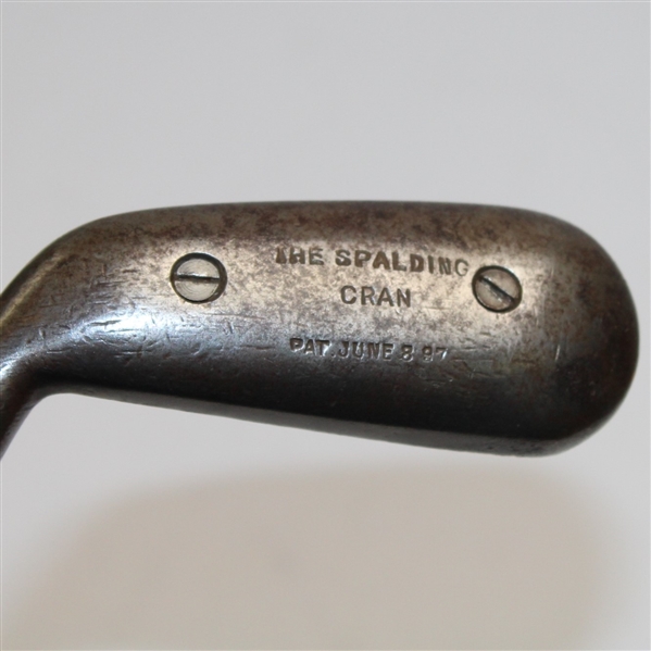 Vintage Spalding Cran Wood Face  Brassie Cleek Circa 1897 - Left-Handed