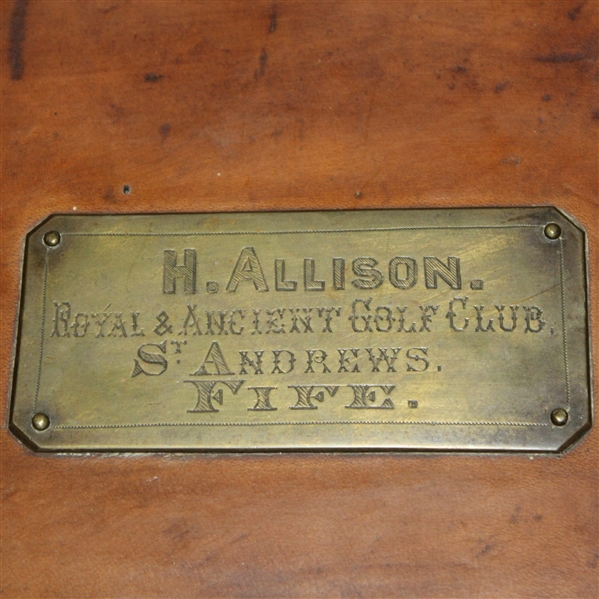 Vintage H. Alison Royal & Ancient Golf Club Members Train Carry Case