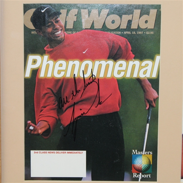 1997 Major Winners Signed Golf World Magazines - Tiger, Els, Leonard, & Love JSA ALOA