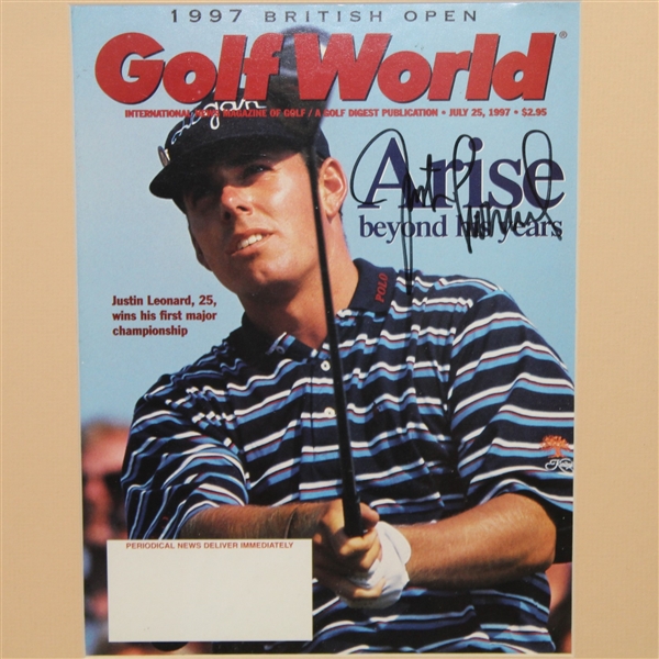 1997 Major Winners Signed Golf World Magazines - Tiger, Els, Leonard, & Love JSA ALOA
