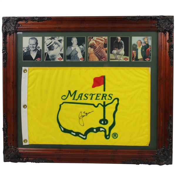 Jack Nicklaus Signed Undated Classic Masters Yellow Flag - Framed JSA ALOA