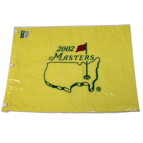 2002 Masters Embroidered Flag - Tiger Woods 3rd Masters Victory