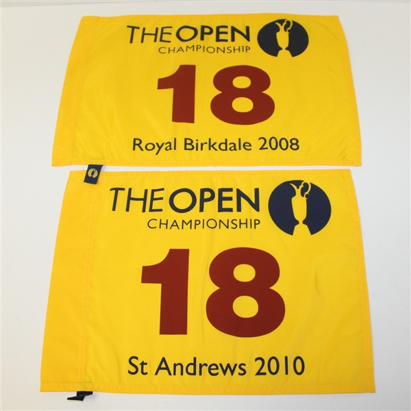 Lot of 9 OPEN Championship Flags - Multiple Years