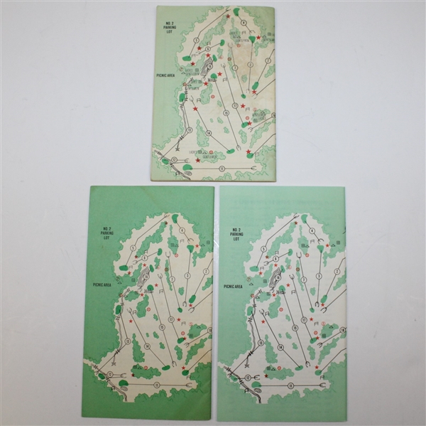 Lot of 3 Masters Tournament Spec Guides - 1972, 1975, & 1986 - Nicklaus Wins