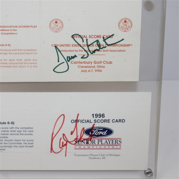 1996 Senior Tour Grand Slam Winners Signed Scorecards JSA ALOA
