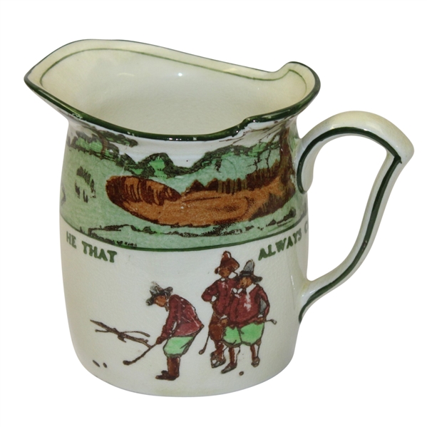Royal Doulton Golf Themed Small Pitcher - He that always complains is never pitied