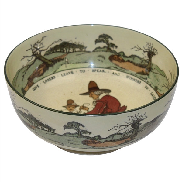 Royal Doulton Golf Themed Large Bowl - Multiple Quotes