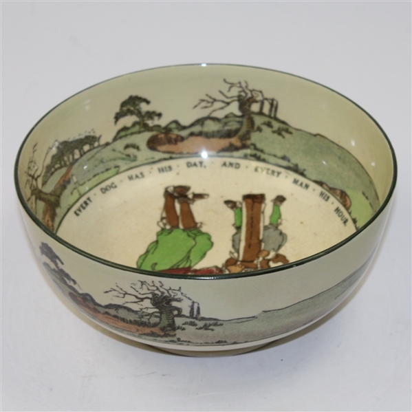 Royal Doulton Golf Themed Large Bowl - Multiple Quotes