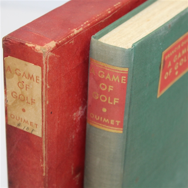 Francis Ouimet Signed Ltd Ed 'A Game of Golf' 1932 Book #108 with Rare Original Cover JSA ALOA