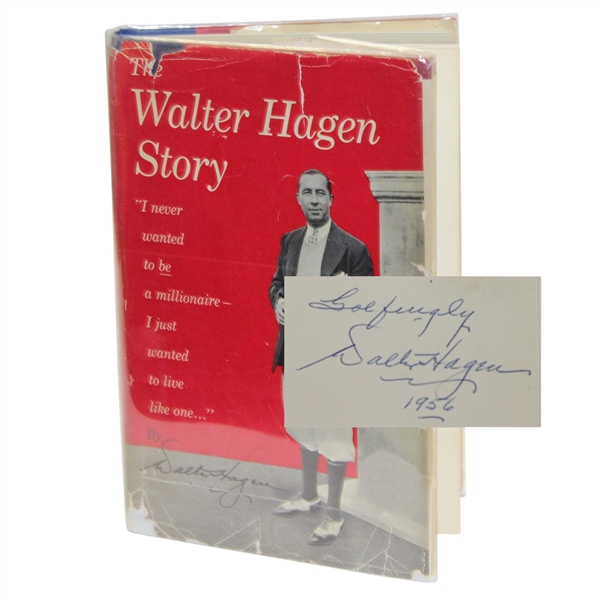 Walter Hagen Signed and Inscribed 'The Walter Hagen Story' Book JSA ALOA