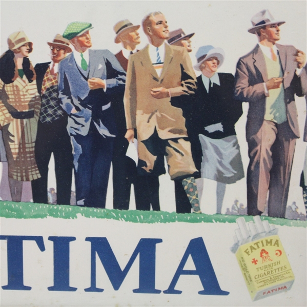 Vintage Fatima Cigarettes Golf Advertising Display Sign