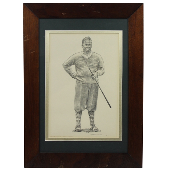 Bobby Jones Portrait by Robert Riger for Sports Illustrated 'The Five Immortals'