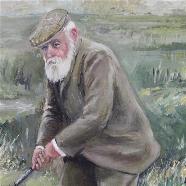 Old Tom Morris Oil on Canvas Painting by B. Chateauvert '95