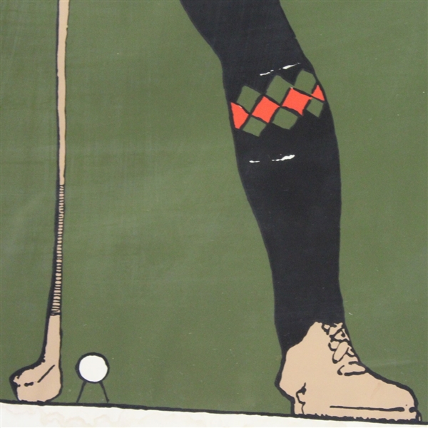 Edward Penfield Vintage Harper's 1898 April Golfer Poster 