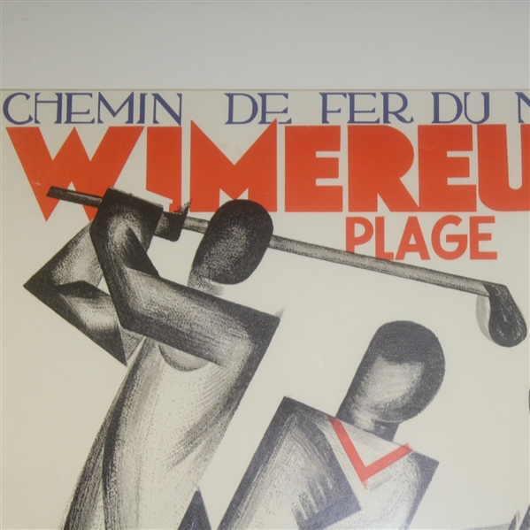 Léon Dupin French Chemin de fer du Nord Vintage Advertising Poster - Wimereux Plage 