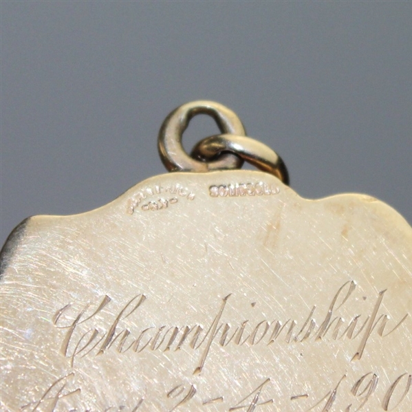 1906 Vermont State Golf Association Championship Medal Won by Merrill K. Waters