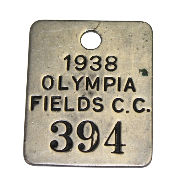 1938 Chicago Open at Olympia Fields Caddy Badge #394