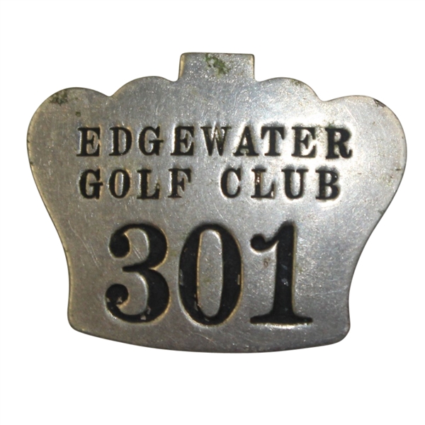 Vintage Edgewater Golf Club Caddie Badge #301