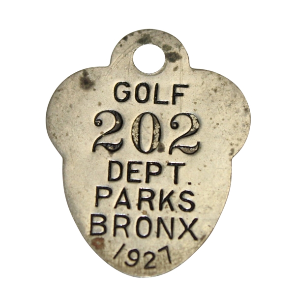 1927 Vintage Dept. Parks Bronx Caddy Badge #202