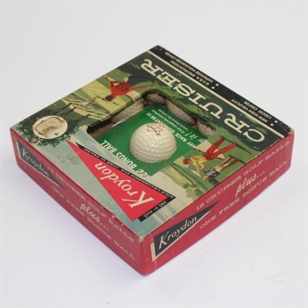Kroydon Cruiser Original Advertising Box with 11 Golf Balls