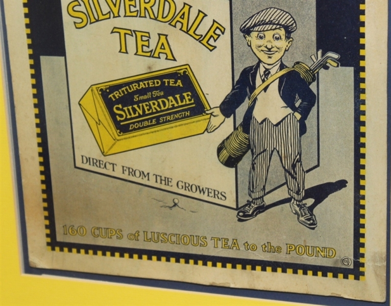 Vintage Silverdale Tea Two First Class Caddies Advertising Piece - Framed