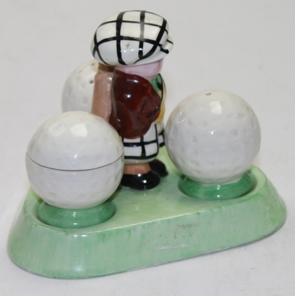 Sugar, Salt, & Pepper FORE with Youg Golfer Ceramic Display - England