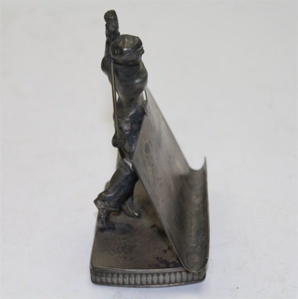 Business Card Holder with Figural Golfer