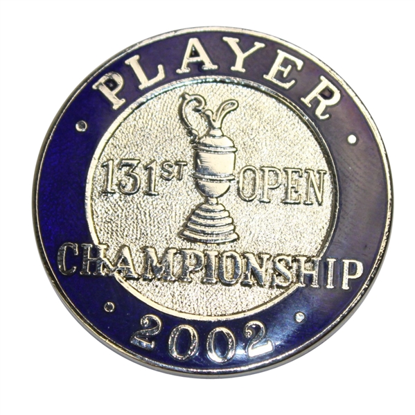 2002 Open Championship at Muirfield Contestant Badge - Steve Jones Collection