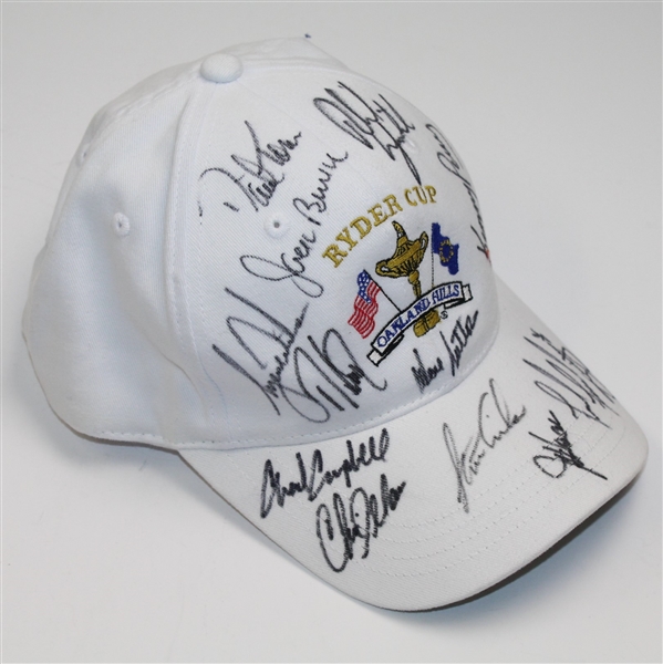 2004 Ryder Cup Hat Signed by Team & Coaches - Steve Jones Collection JSA ALOA