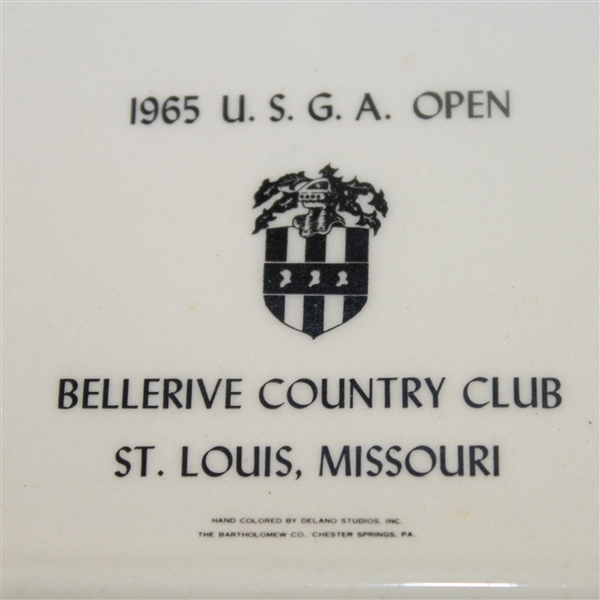 1965 US Open at Bellerive CC Commemorative Ceramic Dish - Gary Player Winner