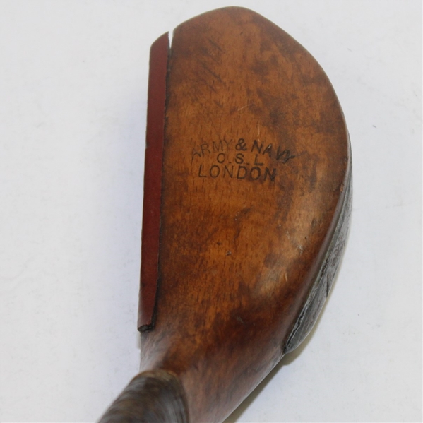 Army and Navy London CSL Long Nose Beech Wood Driver - Shaft Stamp