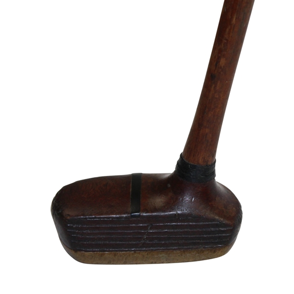 Classic Burke Wood Putter with Brass Plate - C4
